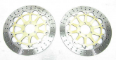 Moto Guzzi OEM Gold Brembo genuine 320mm x 6 bolt front discs