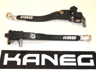 Levers Ducati 1198 08-10 silver tip