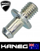 Ducati 748 to 998: Radiator coolant tank to breather hose nipple (Overflow Bottle Hose Joint). Genuine OEM Part 77911212A. Post included
