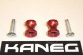 yamaha & Aprilia red spools & silver bolts