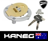 Ducati Fuel tank Cap & 2 Keys: 748, 851, 916, 996, 998, 400-1000 Monster, Sport/Super Sport, ST2/3/4. Genuine OEM Part 89540012A. Post included