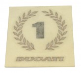 Ducati 748, 916 Genuine Ducati No 1 OEM Tank Decal 43510181A. Post in Aust included