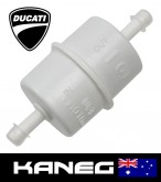 Ducati Fuel filter From abt 1981 – 1999: 851, 888, Monster, Pantah, Paso, SL, SS, 851, 888, Monster, Pantah, Paso, SL, SS, Sport. Genuine OEM Part 42510012A - 42540021A. Post within Aust included.