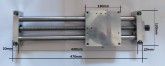Metal Work Pneumatic Screw Twin Rod Slide linear guide