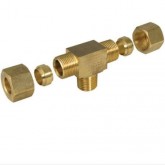 Brass T Fittings 293621 3/8 Tube 1/4 BSP - Post included