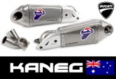 DUCATI PANIGALE 899, 950, 1199, 1299 Termignoni Titanium Mufflers, Part 96450311B. Post included
