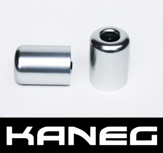 Kaneg Bar Ends - Silver - Kawasaki ZX6R/7R/9R/12R/Z1000/ZX10R