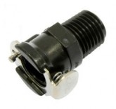 MV Agusta 1999/2009 F4 & Brutale Models - (BLACK) FUEL TANK HOSE QUICK RELEASE COUPLING: Post included