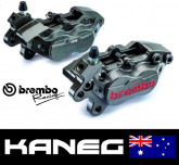 DUCATI RACING BREMBO: 40mm AXIAL BRAKE CALIPPERS CNC MACHINED P4 30/34 BREMBO RACING PART no 20475662 + 20475652. Post Included