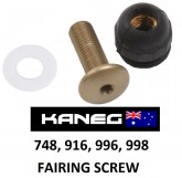 Ducati 748 - 916 - 996 - 998 Bronze coloured Screen Bolt & Nut Kit: Genuine NEW & UNUSED OEM Part 69920721A. Post included