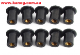 M5 Wellnuts - Blind Hole Fixings: 10 piece Grommet