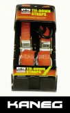 Set of two KANEG Tie Down Straps. Heavy duty motorbike, motorcycle tie downs