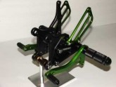 Rearsets Kawasaki ZX6R 98 - 02 Black