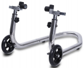 Kawasaki Rear Stainless Steel Motorcycle Paddock Stand + a Set of 10mm Offset Spools - Post included