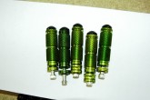 1x Footpeg Motorcycle Road Race Rearsets GREEN  KFGN 82x26 Post included
