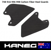 Ducati 748 916 996 998 Rear Set Left & Right side Heel Guards. Carbon Fiber After-Market to the Ducati Performance Guards Part 24710731A - 24710741A - 07238. Post in Aust included